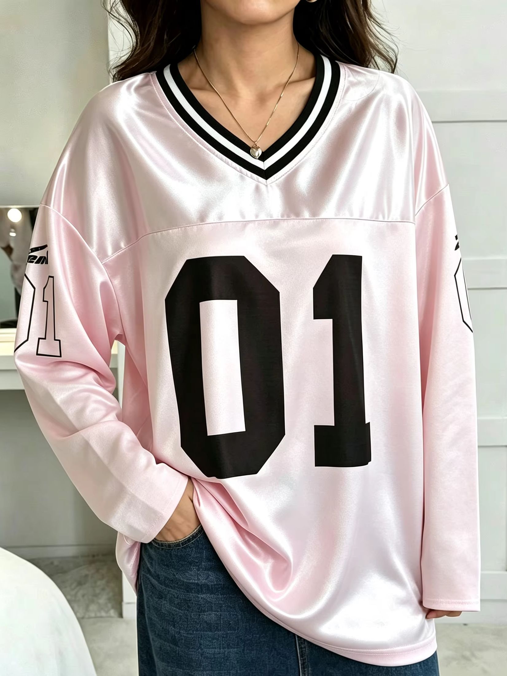 V Vintage Fashion - Men's Women Men Vintage Long Sleeve