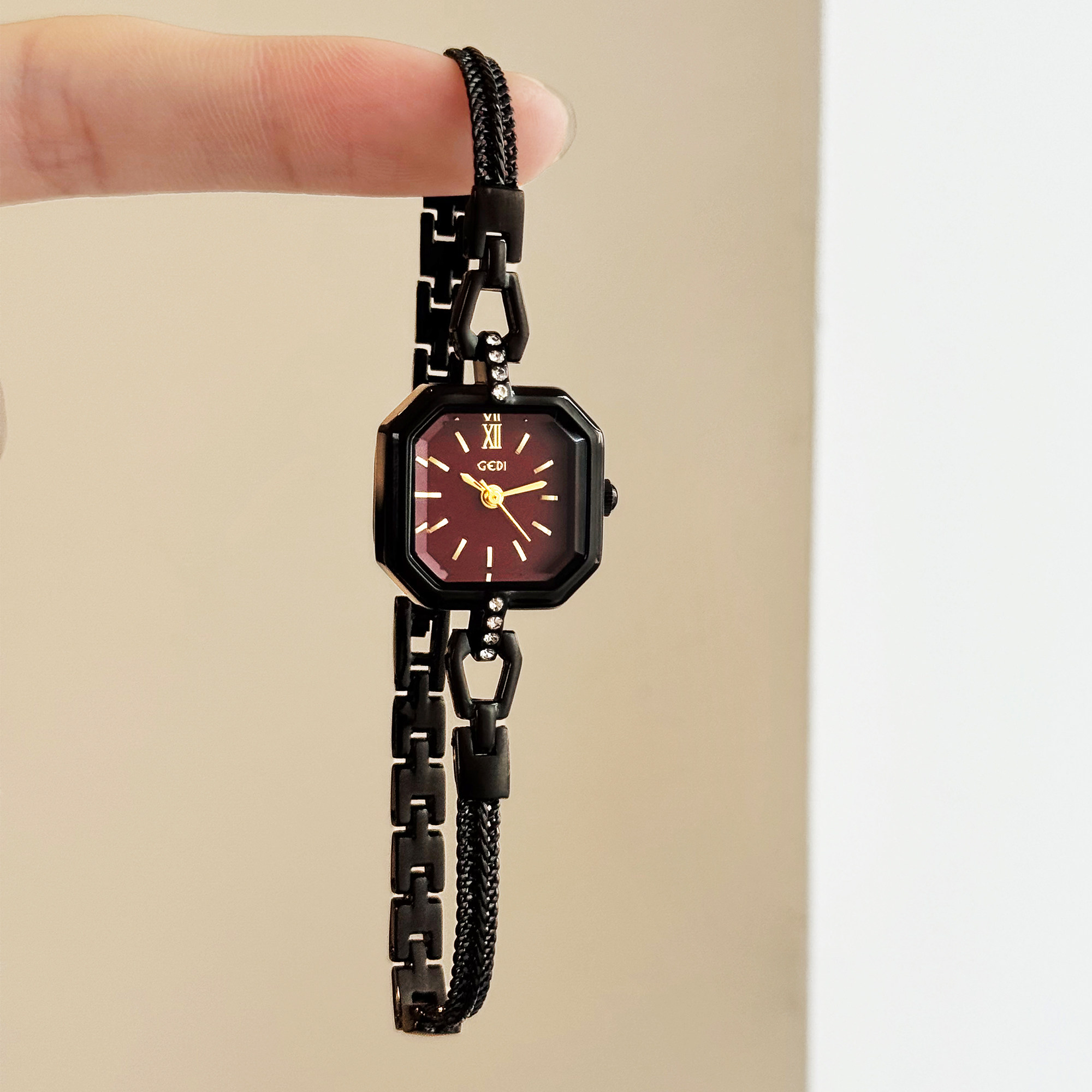 Vintage Fashion Watches - GEDI Vintage Octagonal Watch for Woman