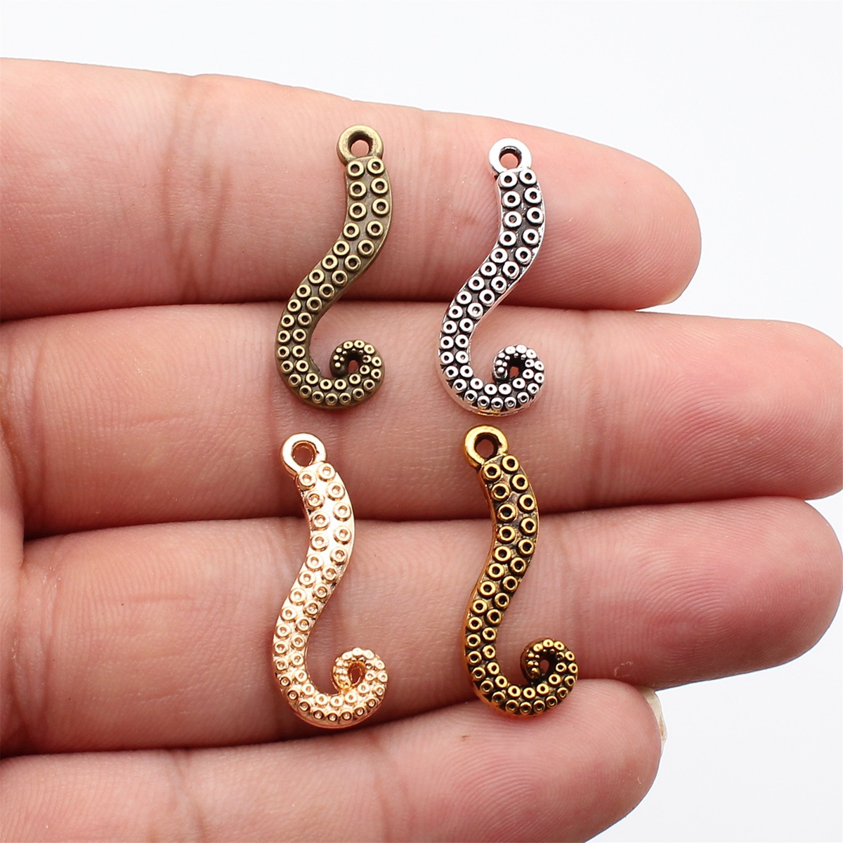 Vintage Fashion Words - WYSIWYG 20pcs 26x10mm 4 Colors Octopus