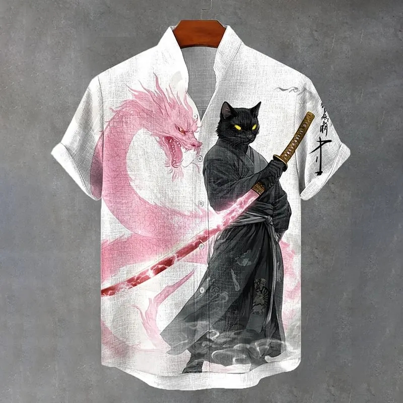 Vintage Fashion Style Men - Men's new summer fashion cool black