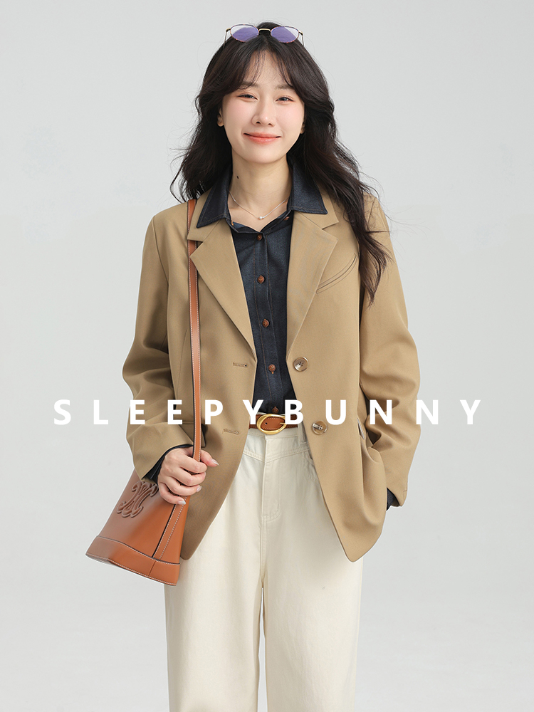 Elegant Vintage Loose Blazer J - Retro Vintage Korean Fashion 评论和价格