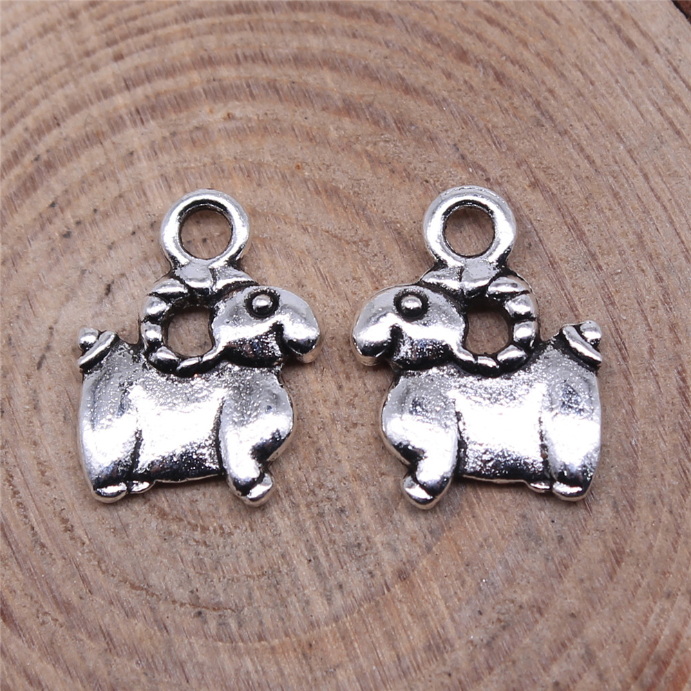 10pcs 11x14mm Antique Silver C - Vintage Fashion Words 评论和价格