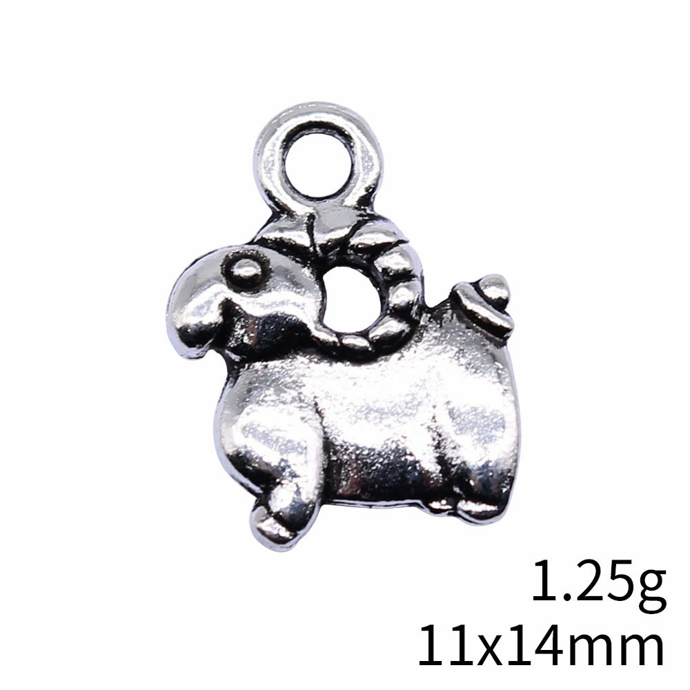 10pcs 11x14mm Antique Silver C - Vintage Fashion Words 评论和价格