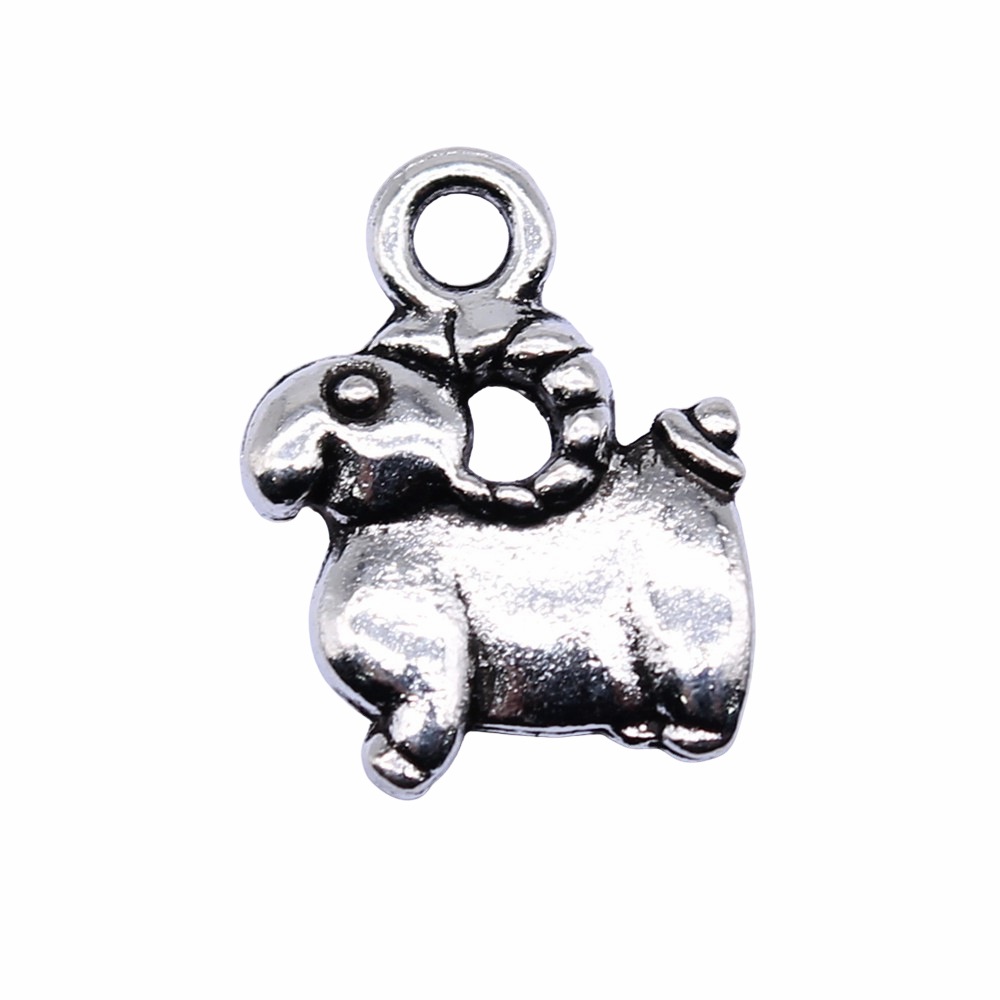 10pcs 11x14mm Antique Silver C - Vintage Fashion Words 评论和价格