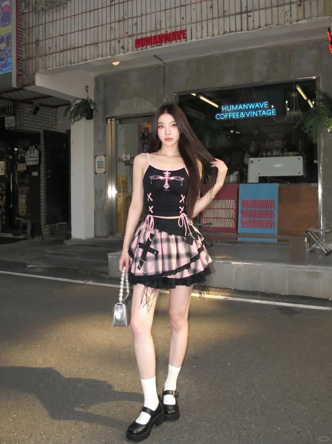 Vintage Y2K Dark Sweet Skirt S - V Vintage Fashion 评论和价格