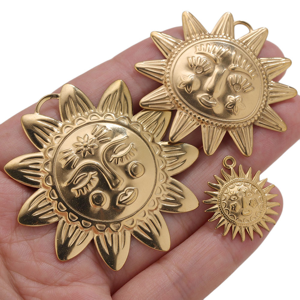 5pcs PVD Gold Charms Stainless - Vintage Fashion Words 评论和价格