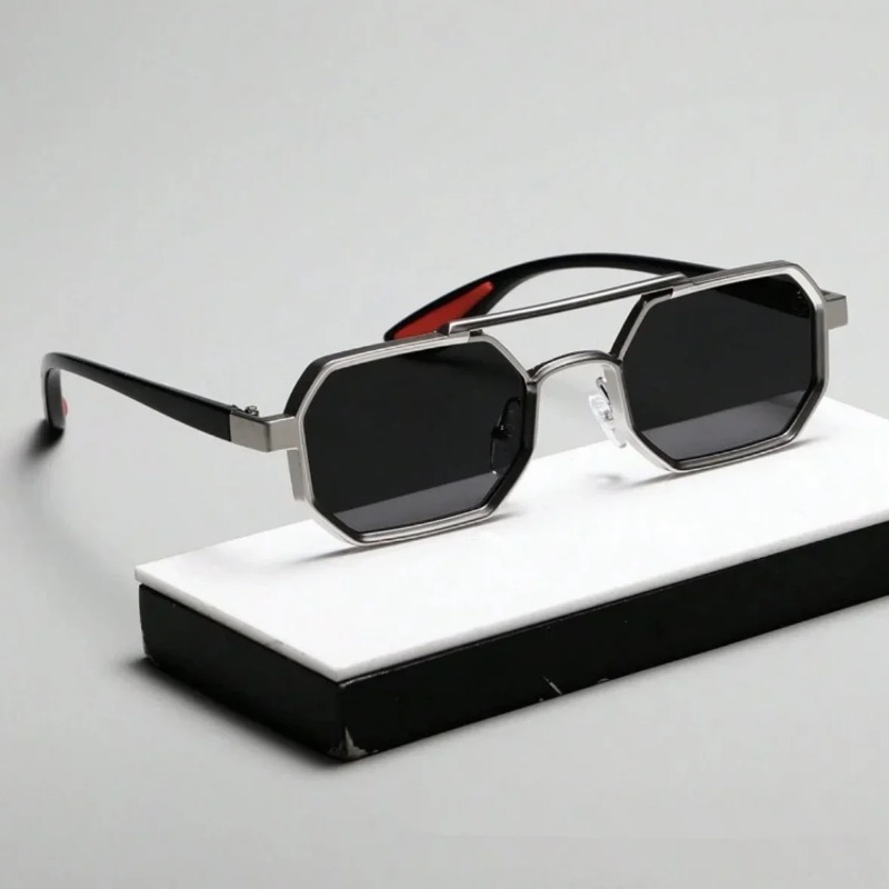 Vintage Square Sunglasses for  - Vintage Fashion Style Men 评论和价格