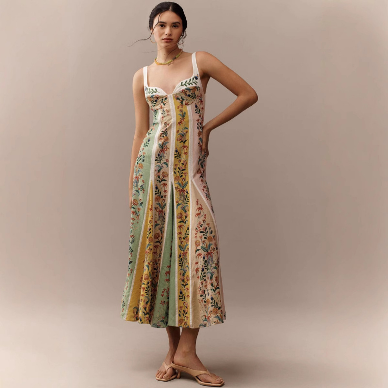 Fashion Elegant Women Sleevele - V Vintage Fashion 评论和价格