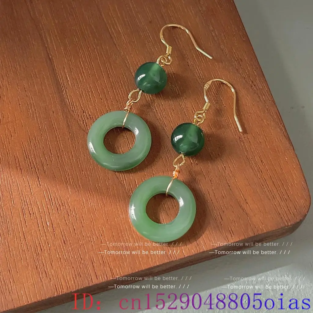 Green Real Jade Ring Earrings  - Vintage Fashion Ai 评论和价格