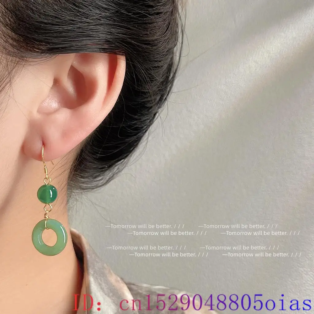 Green Real Jade Ring Earrings  - Vintage Fashion Ai 评论和价格