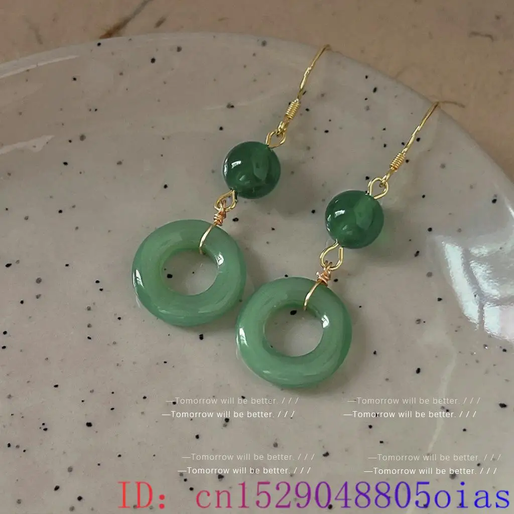 Green Real Jade Ring Earrings  - Vintage Fashion Ai 评论和价格