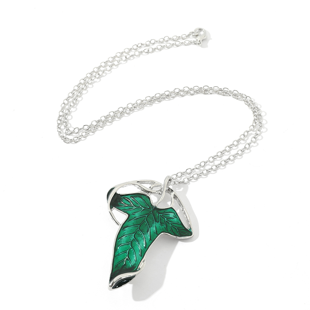Vintage Green Leaf Pendant Nec - Vintage Fashion Ai 评论和价格