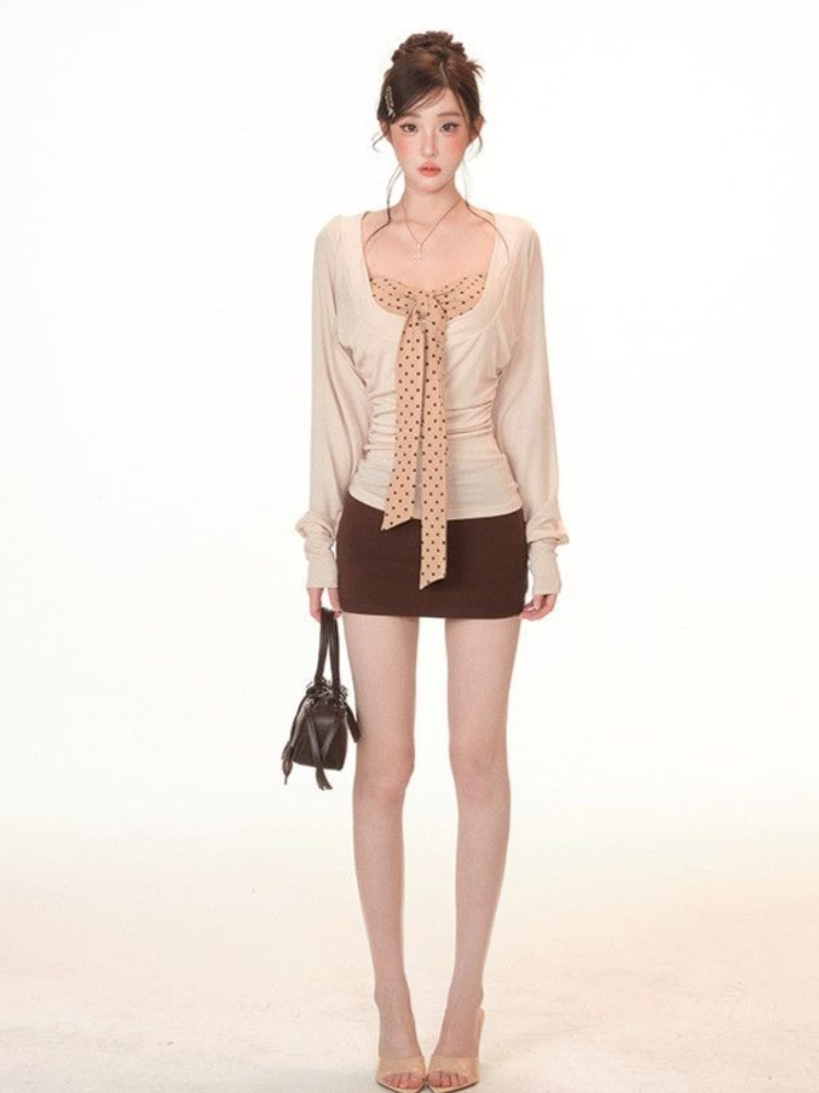 2026 Spring Vintage Blouse Sui - Retro Vintage Korean Fashion 评论和价格