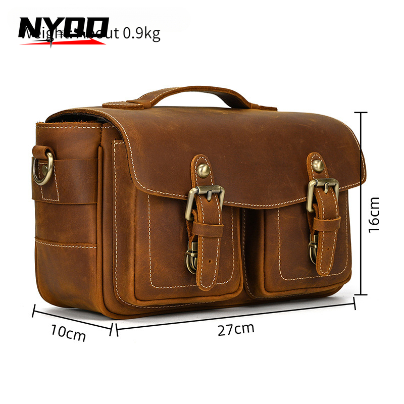 Crazy Horse Leather Shoulder B - Vintage Fashion Videos 评论和价格