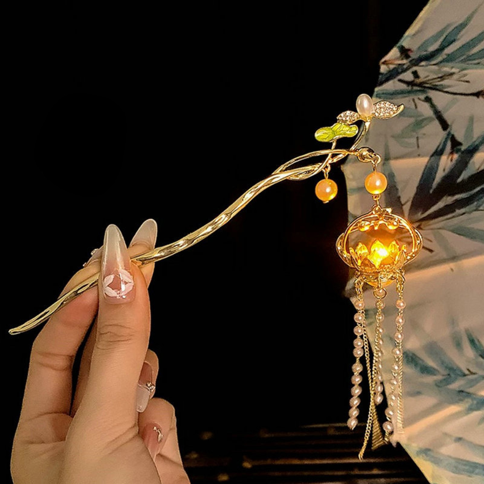 Luminous Flower Hairpin For Wo - Vintage Fashion Ai 评论和价格