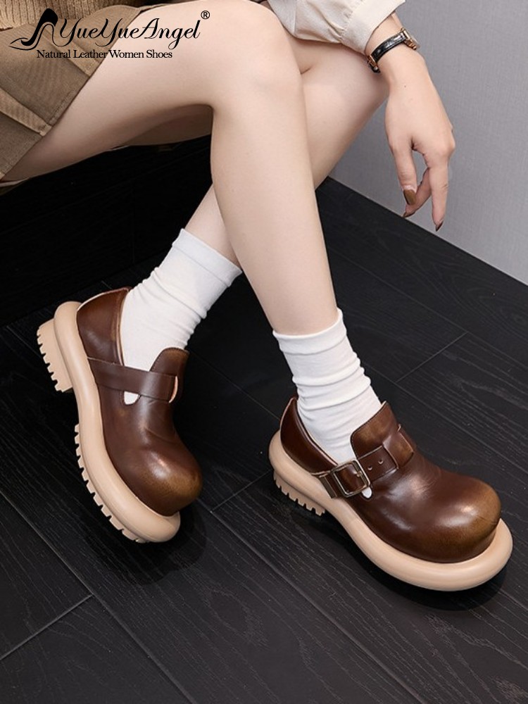 British Style Vintage Cowhide  - Vintage Fashion Style Men 评论和价格