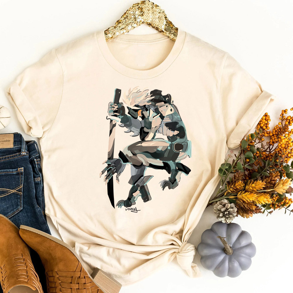 Metal Gear Solid tshirt teen c - Retro Vintage Korean Fashion 评论和价格