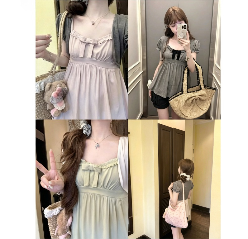 Korean Y2k Kawaii Two Piece To - Retro Vintage Korean Fashion 评论和价格