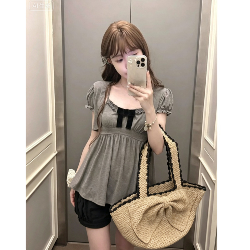 Korean Y2k Kawaii Two Piece To - Retro Vintage Korean Fashion 评论和价格