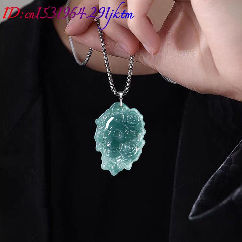 Natural Burmese Jadeite Skull  - Usa Vintage Fashion 评论和价格