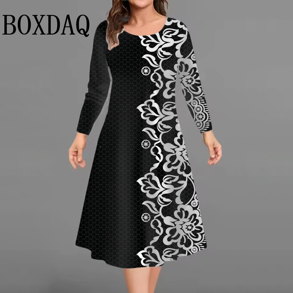 New Women's Retro Dress Flower - Vintage Fashion Ai 评论和价格