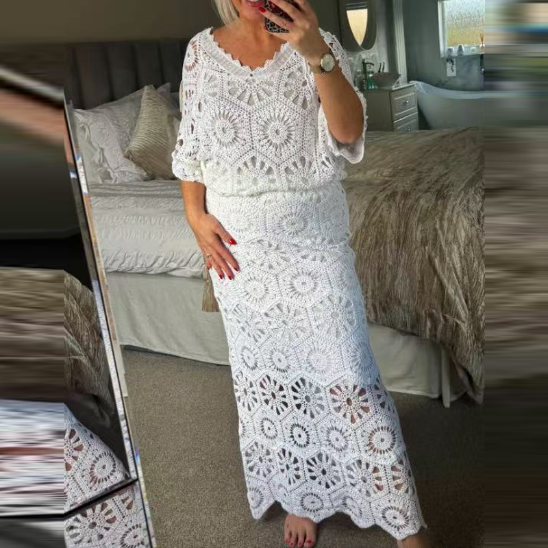 Fashion Crocheted Hollowed Out - V Vintage Fashion 评论和价格